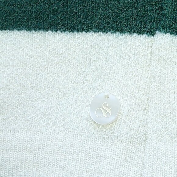 Scotch & Soda Stripe Knit Button-Up Vest Crop Top Preppy Collegiate  Size Large - Picture 6 of 9